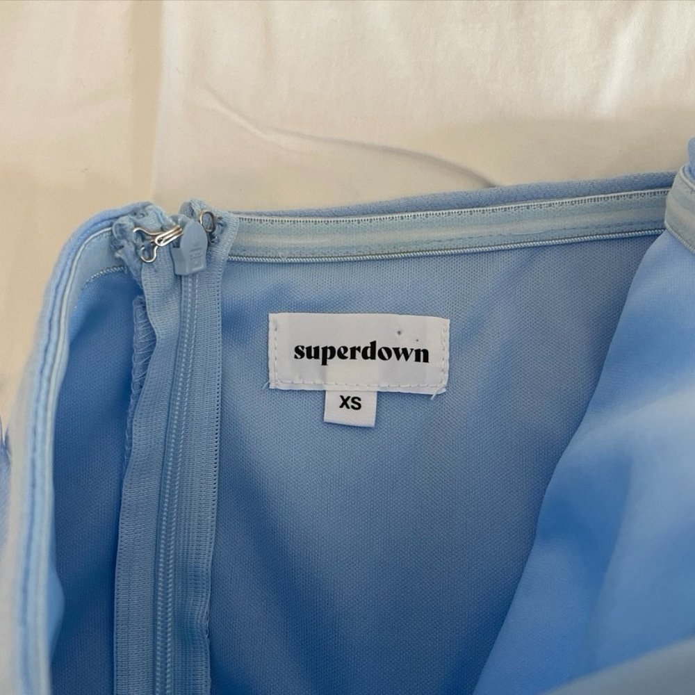 Superdown Strapless Cross Mini Dress - image 7